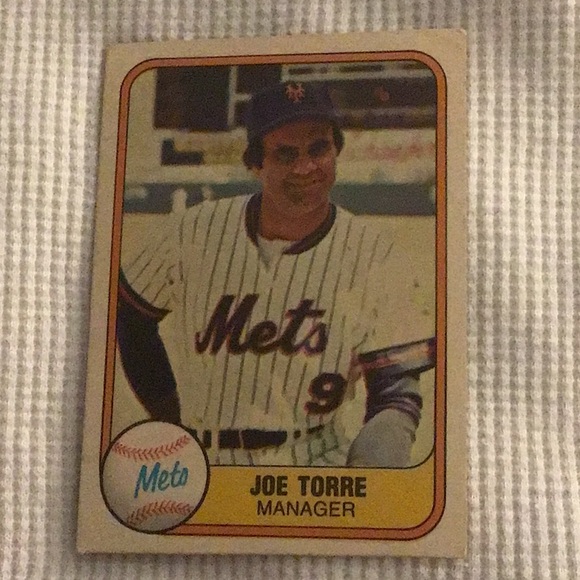 Fleer Other - JOE TORRE 1981 FLEER BASEBALL CARD, MANAGER METS